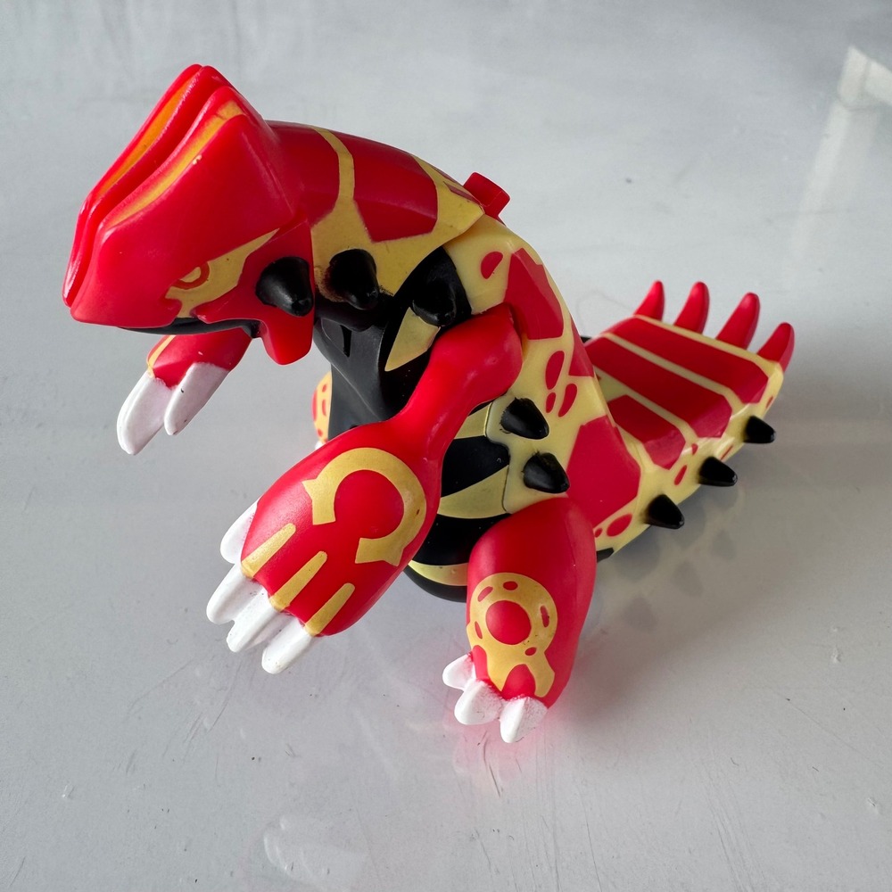 Pokemon Primal Groudon Action Figure Red Yellow Omega Ruby Legendary Toy 2015